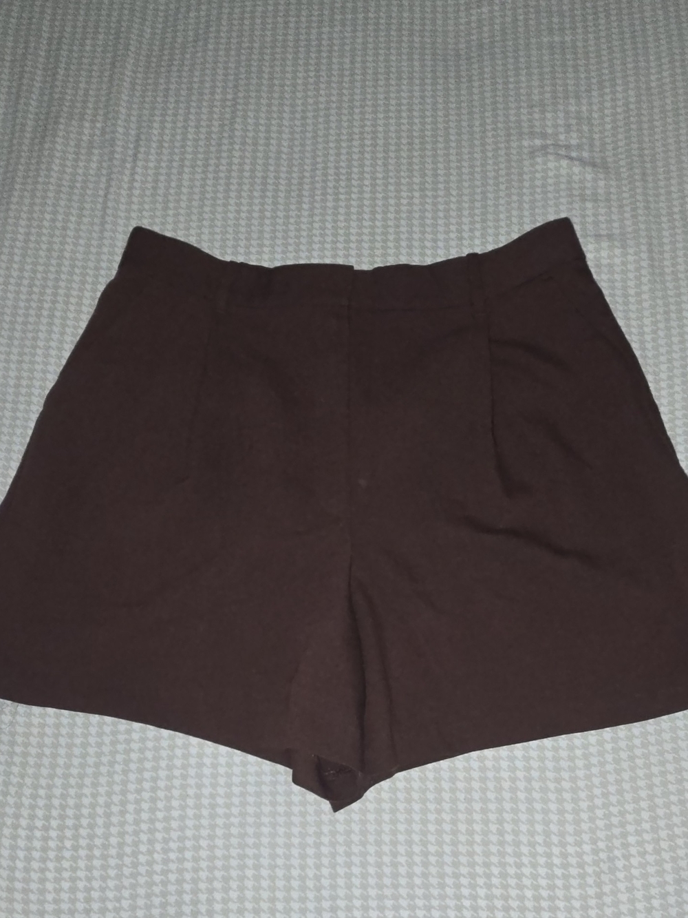 Abercrombie & Fitch High Rise Tailored Short Brown High Waist Shorts Large